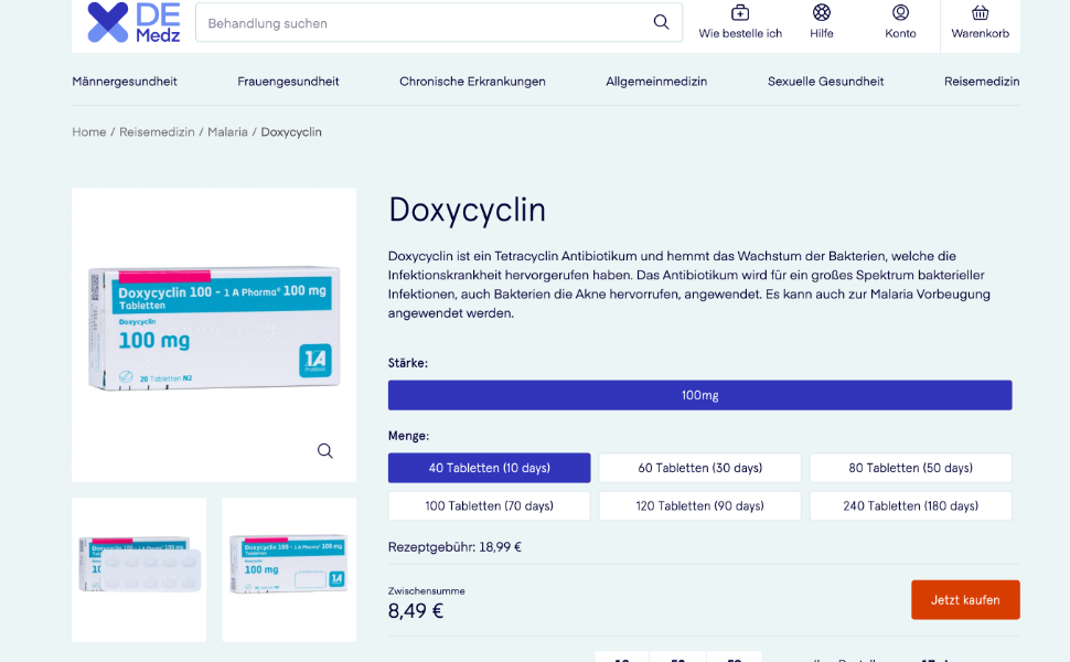 Doxycyclin ist ein weit verbreitetes und bei Ärzten besonders beliebtes Antibiotikum.